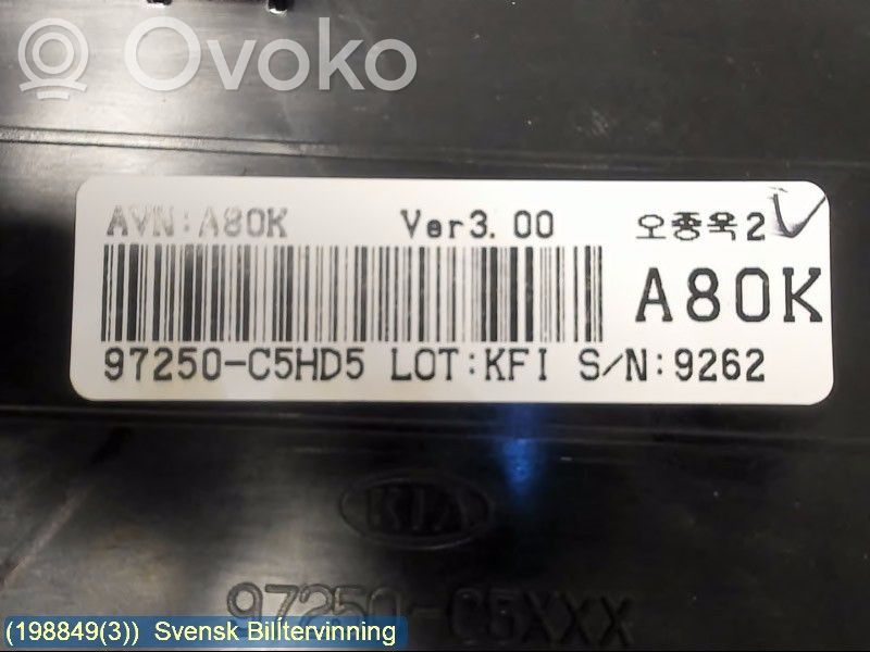 KIA Sorento Unité de contrôle climatique 