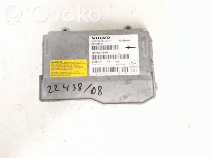 Airbag control unit/module   31295676,285010372,31264932