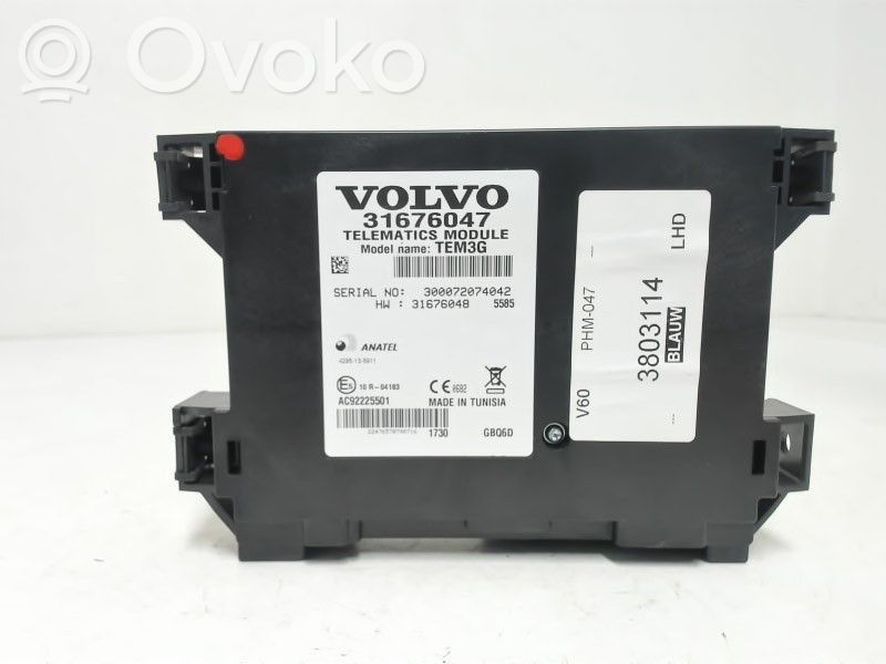 Volvo V60 Unidad de control/módulo del teléfono 