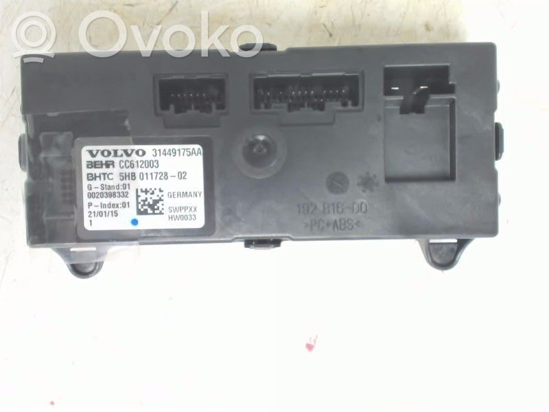Volvo XC90 Unitate control aer condiționat/încălzire 