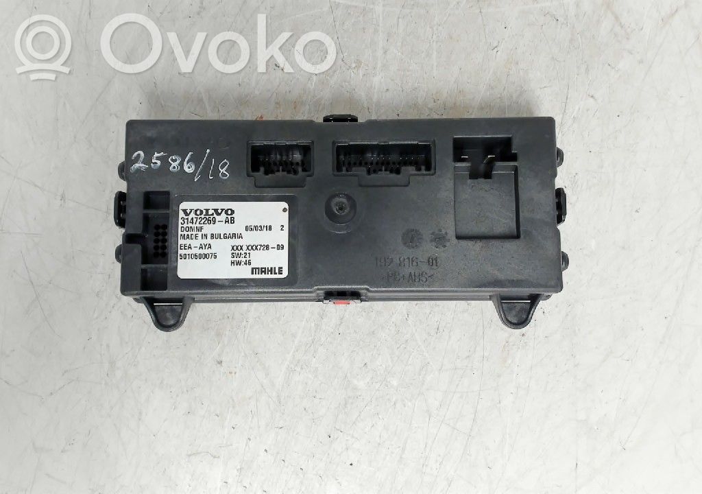 Volvo S90, V90 Unitate control aer condiționat/încălzire 
