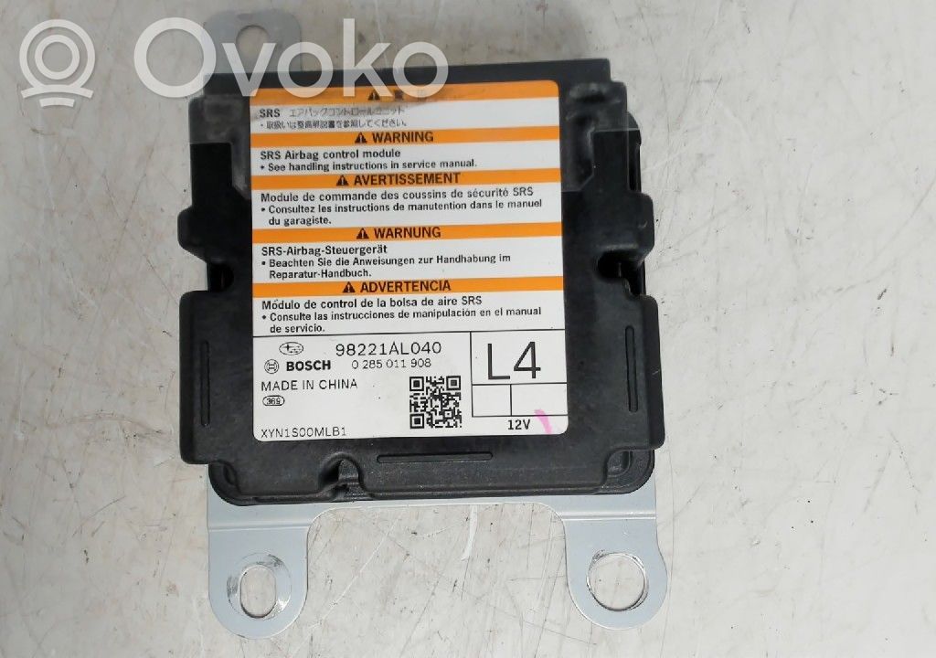 Subaru Outback (BS) Airbag control unit/module 