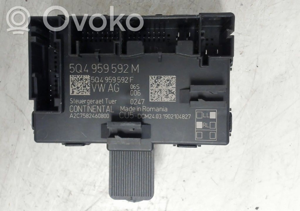 Door control unit/module   5Q4959592M,A2C7582460800,5Q4959592M