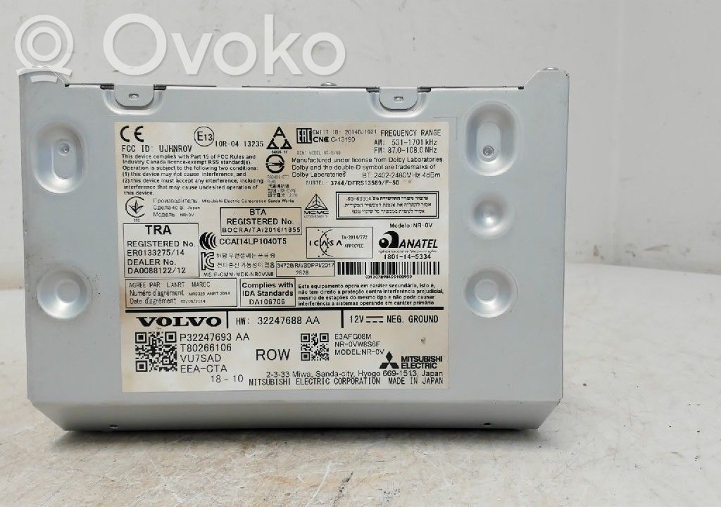Volvo S90, V90 Radio/CD/DVD/GPS head unit 