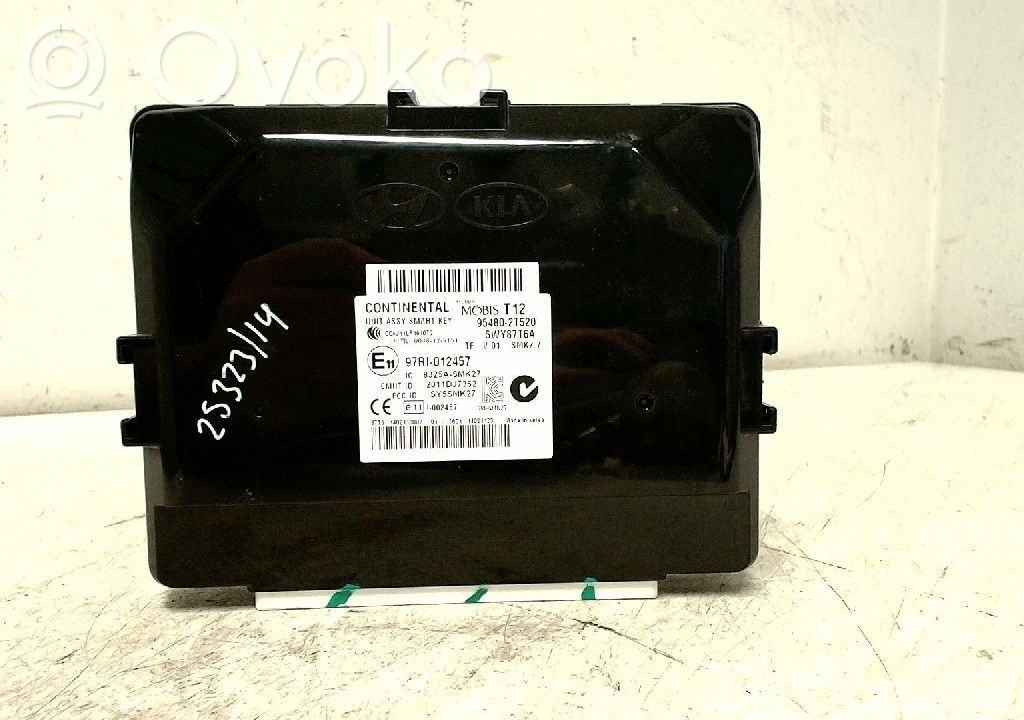 KIA Optima Keyless (KESSY) go control unit/module 