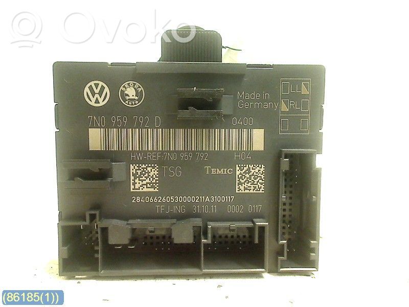 Door control unit/module   7N0959792D,7N0959792