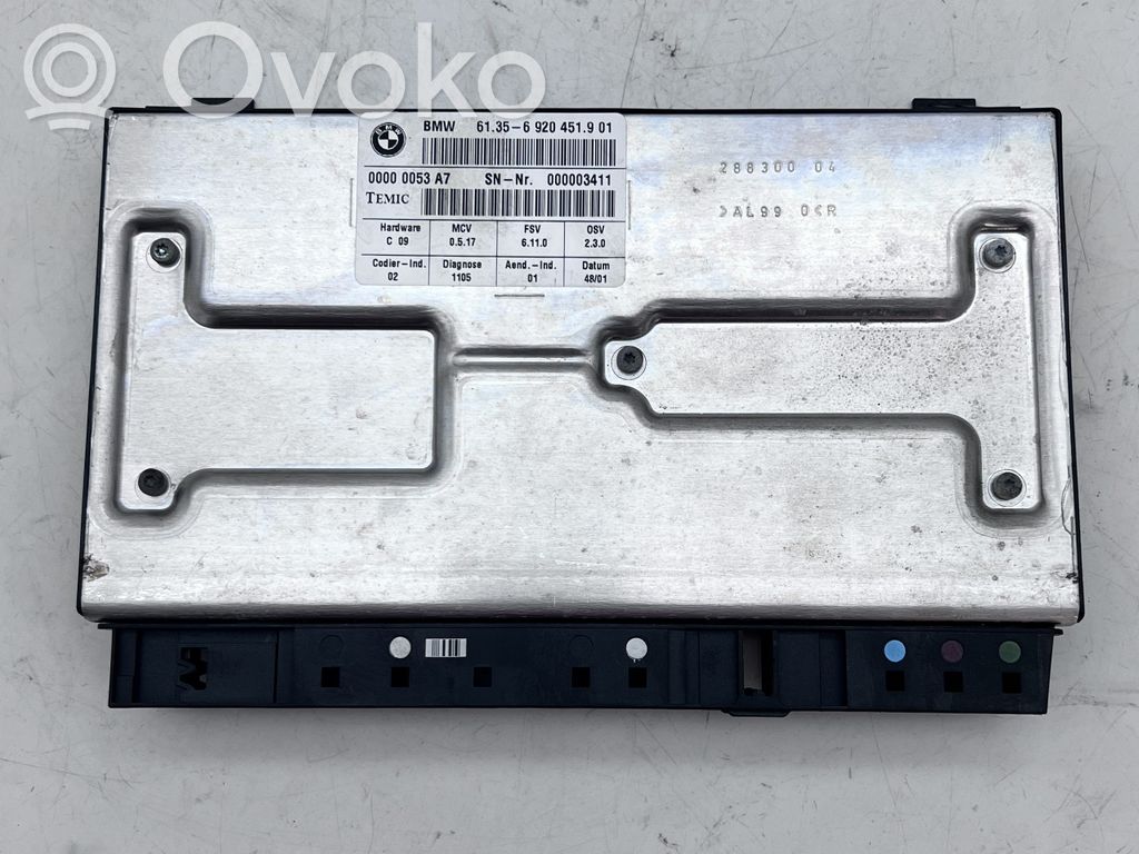 BMW 7 E65 E66 Modulo di controllo sedile 