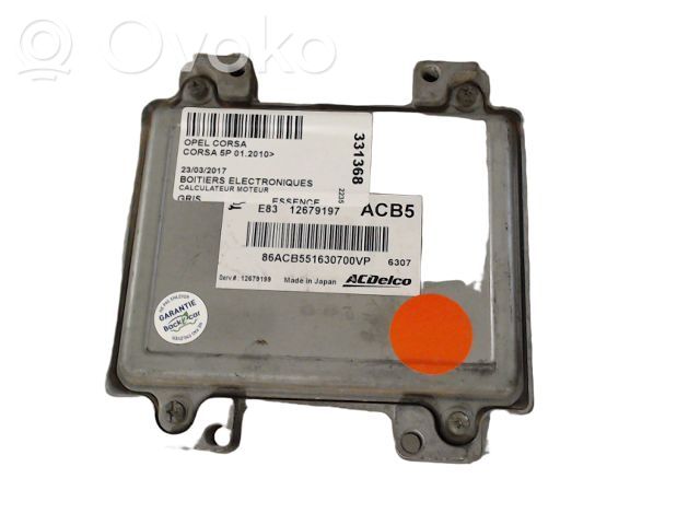 Opel Corsa E Komputer / Sterownik ECU silnika 