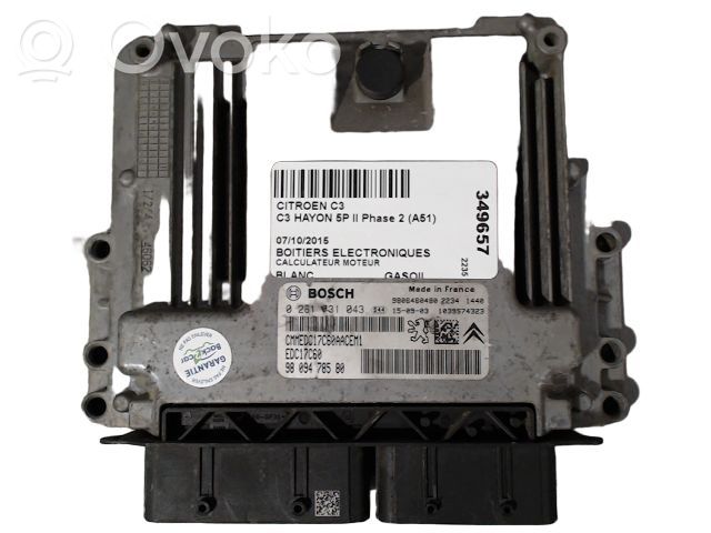 Citroen C3 Engine control unit/module ECU 