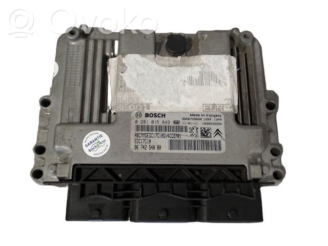Peugeot 207 Unité de commande, module ECU de moteur 