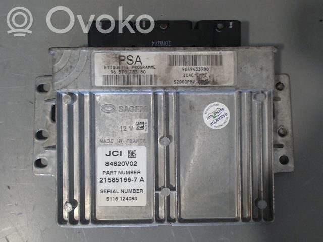 Citroen C2 Moottorin ohjainlaite/moduuli (käytetyt) 