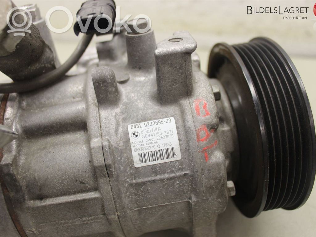 BMW 3 F30 F35 F31 Ilmastointilaitteen kompressorin pumppu (A/C) 