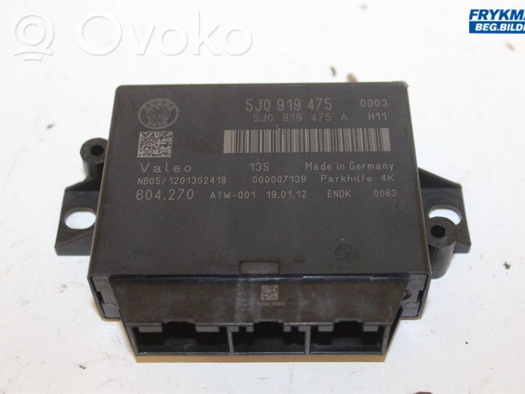 Skoda Octavia Mk2 (1Z) Centralina/modulo sensori di parcheggio PDC 