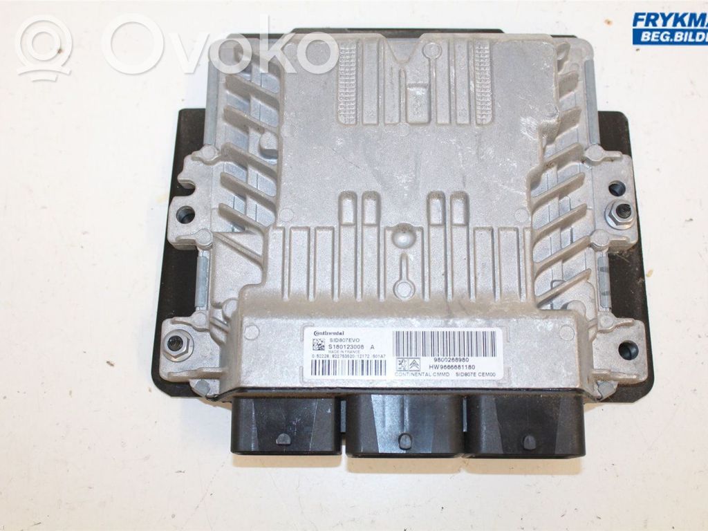 Injection control unit/module   1607488880,SID807EVO,9800268980