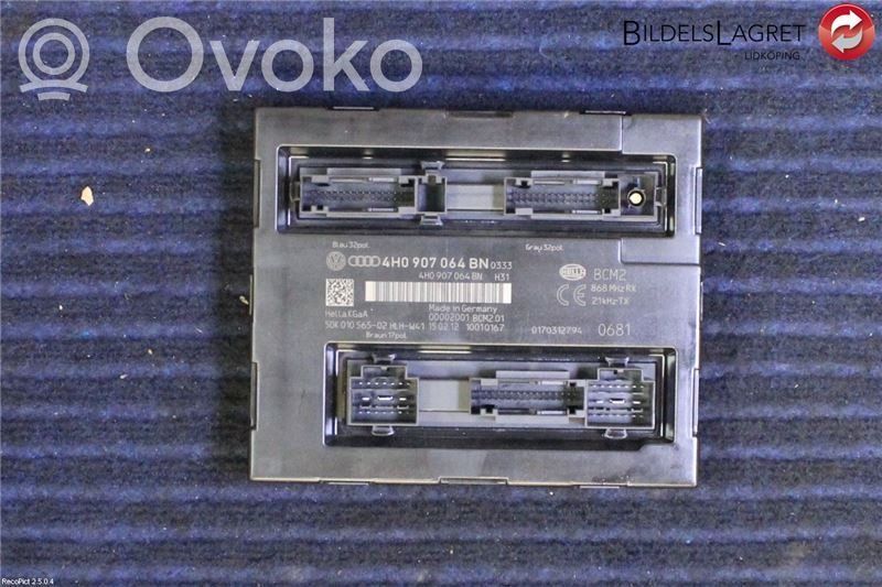 Audi A6 S6 C7 4G Mukavuusmoduuli 