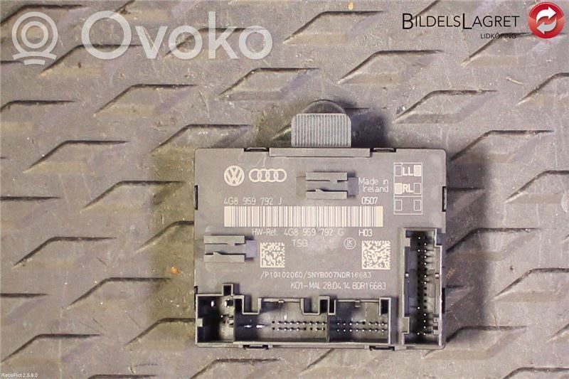Audi A6 S6 C7 4G Unidad de control/módulo de la puerta 