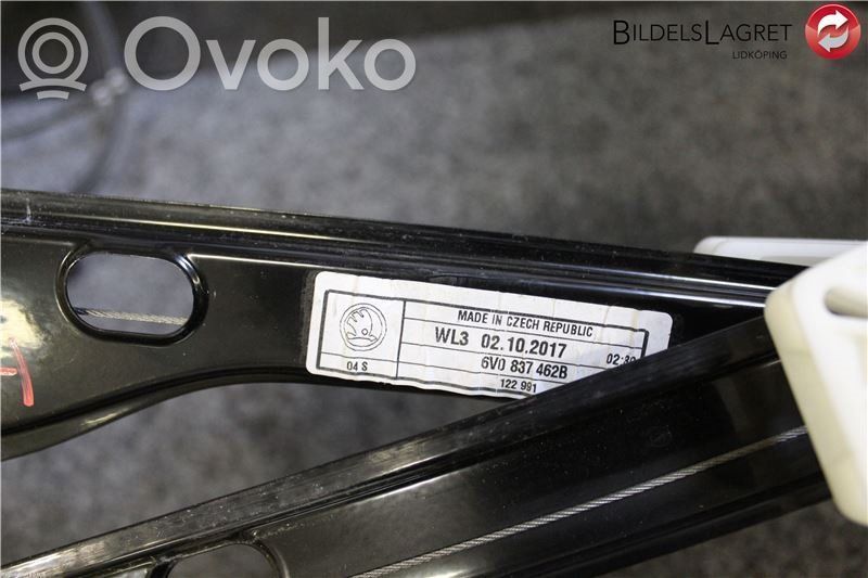 Skoda Fabia Mk3 (NJ) Mechanizm podnoszenia szyby przedniej bez silnika 