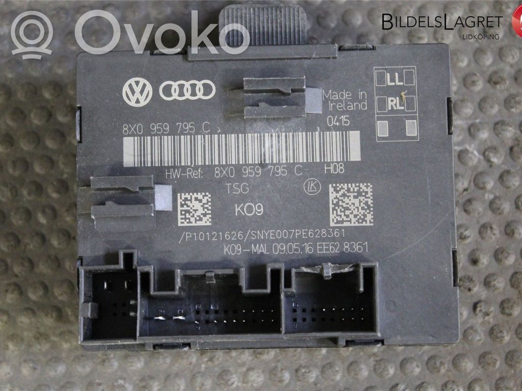Unité de commande module de porte   8X0959795C,8X0959795C,8X0959795C