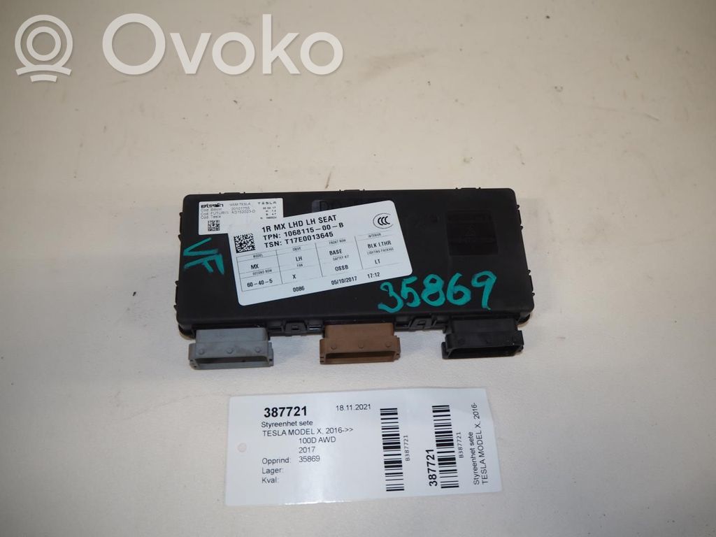 Tesla Model X Seat control module 