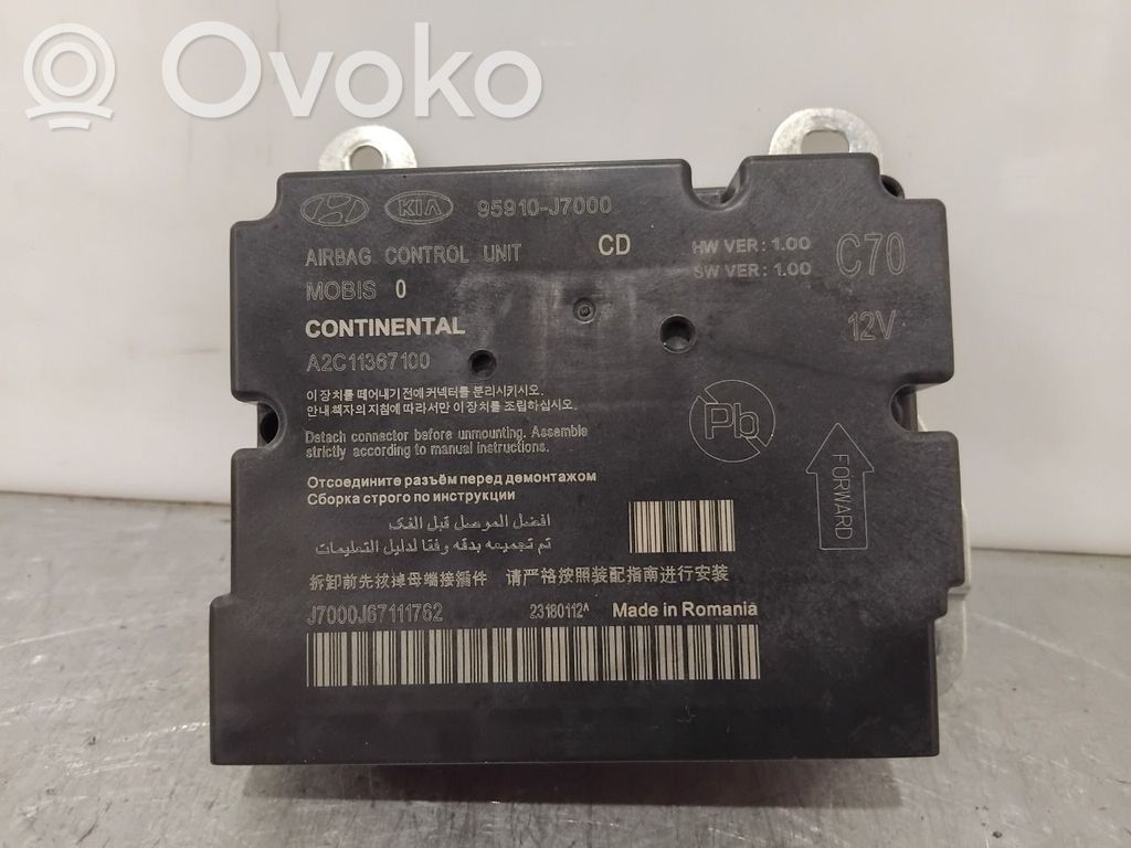 Airbag control unit/module   95910J7000,95910J7000,95910J7000,95910J7000,A2C11367100