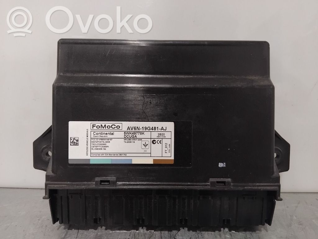 Centralina/modulo keyless go   1829420,AV6N19G481AJ,AV6N19G481AJ,1829420,5WK49778K,AV6N19G481AJ