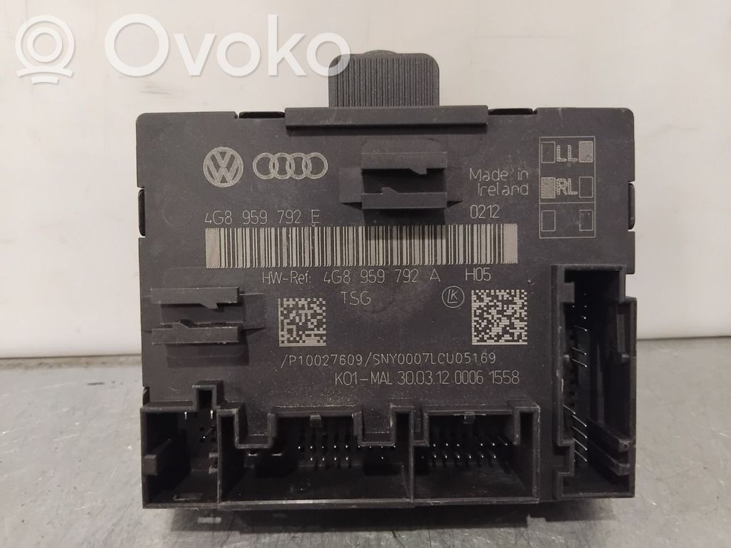 Audi A6 S6 C7 4G Unité de commande module de porte 
