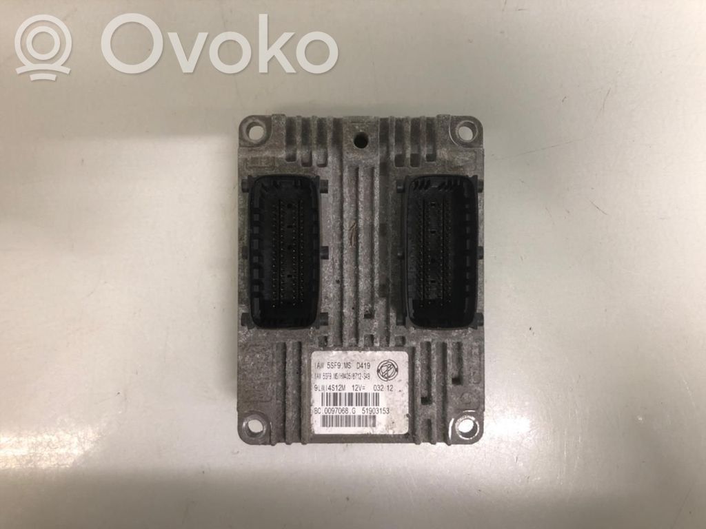 Fiat 500 Komputer / Sterownik ECU silnika 