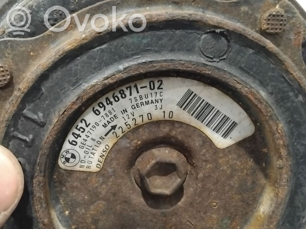 BMW 5 E60 E61 Ilmastointilaitteen kompressorin pumppu (A/C) 