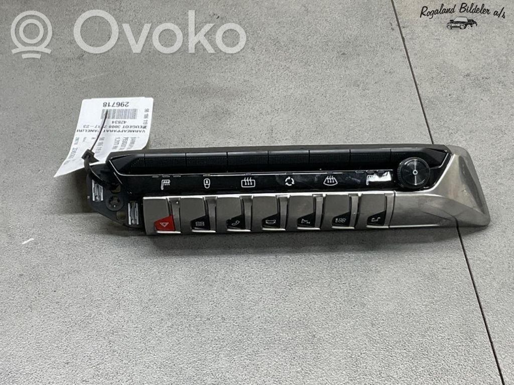 Peugeot 3008 II Console centrale, commande chauffage/clim