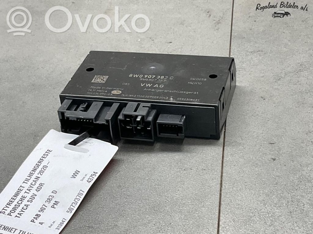 Porsche Taycan 9J1 Unidad de control/módulo de la barra de remolque 