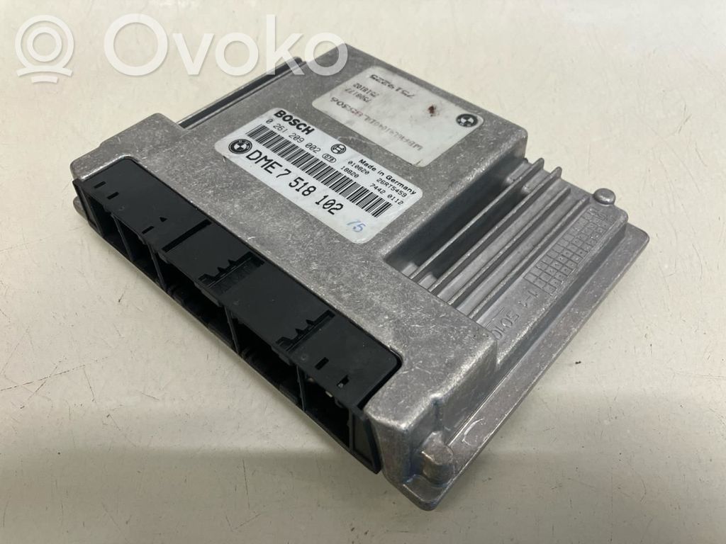 BMW 7 E65 E66 Unité de commande, module ECU de moteur 