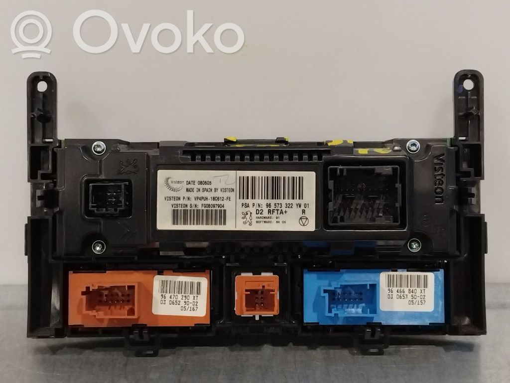 Console centrale, commande chauffage/clim   6451ZS,96573322YW,96573322YW,6451ZS,96573322YW