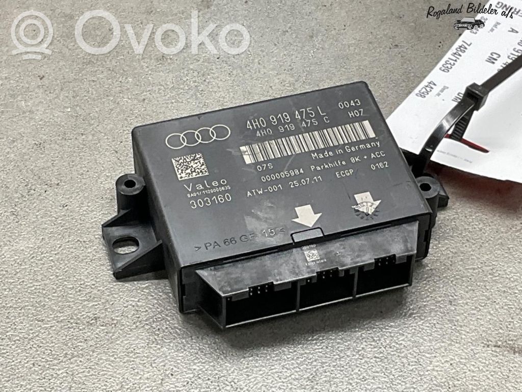Audi A6 S6 C7 4G Unité de commande, module PDC aide au stationnement