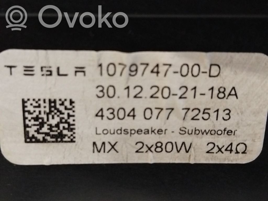 Tesla Model 3 Głośnik drzwi przednich