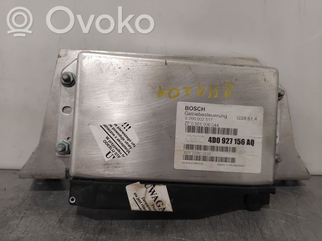 Audi A8 S8 D2 4D Unidad de control/módulo de la caja de cambios 
