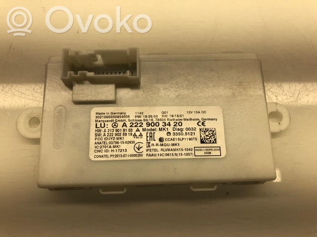 Mercedes-Benz EQC Centralina/modulo keyless go