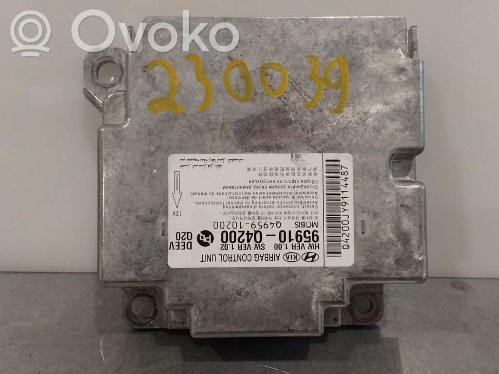 KIA Niro Airbag control unit/module 