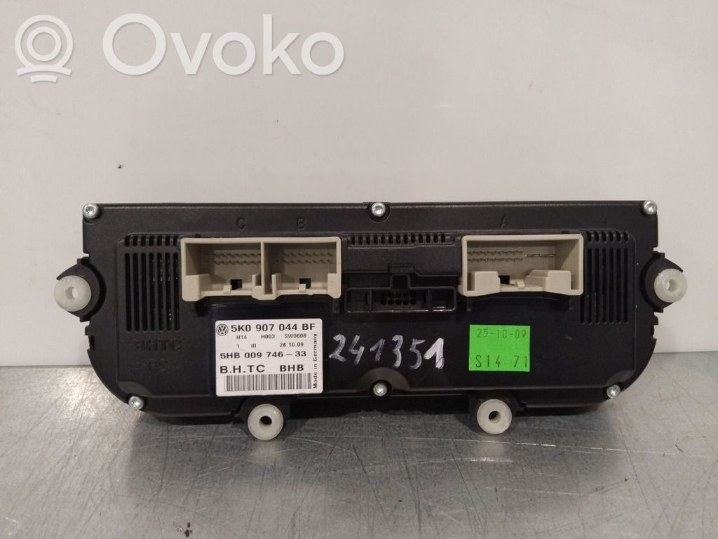 Volkswagen Golf VI Panel klimatyzacji / Ogrzewania 