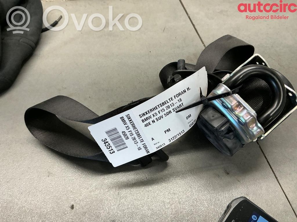 BMW X5 F15 Pas bezpieczeństwa fotela przedniego 