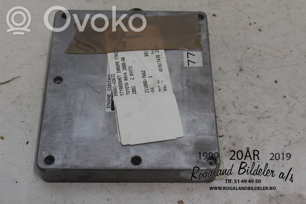 Toyota RAV 4 (XA20) Engine control unit/module ECU 