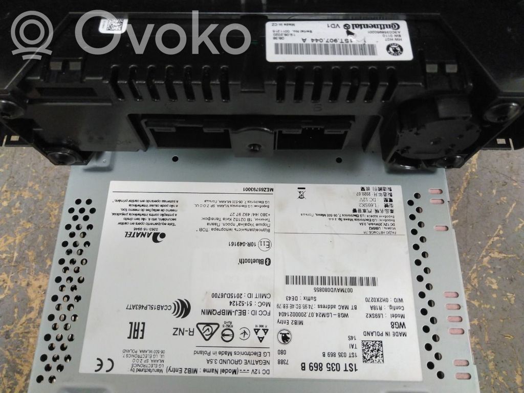 Skoda Citigo Panel / Radioodtwarzacz CD/DVD/GPS 