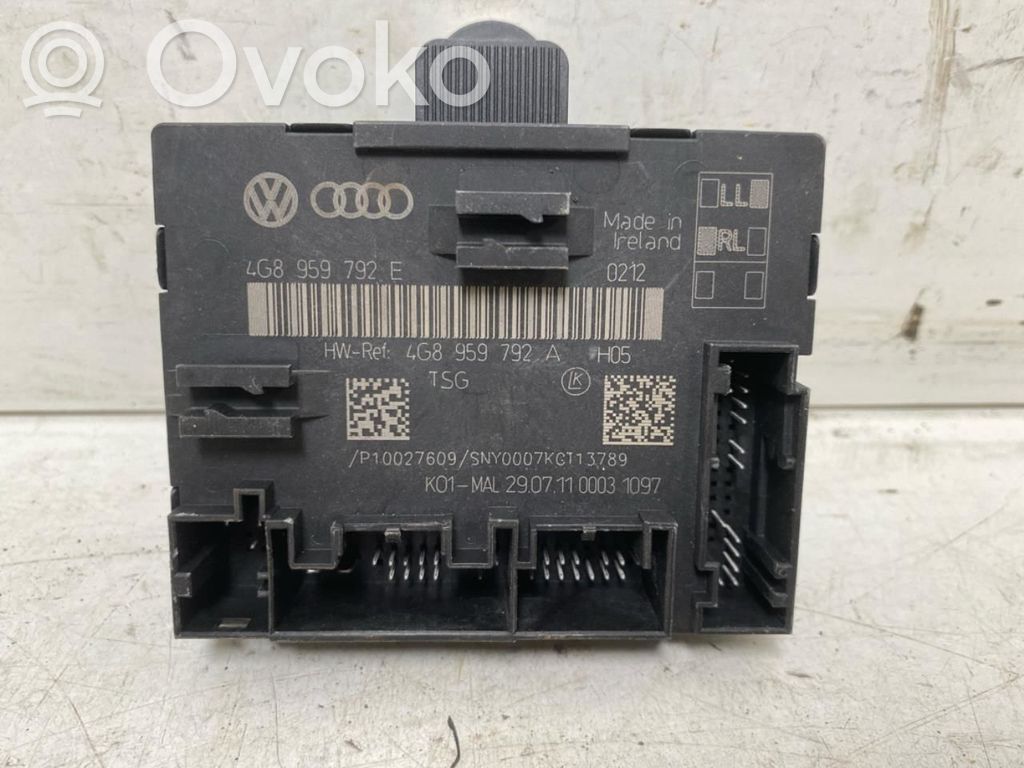 Unité de commande module de porte   4G8959792E,4G8959792A,4G8959792D,4G8959792A,4G8959792D,4G8959792E