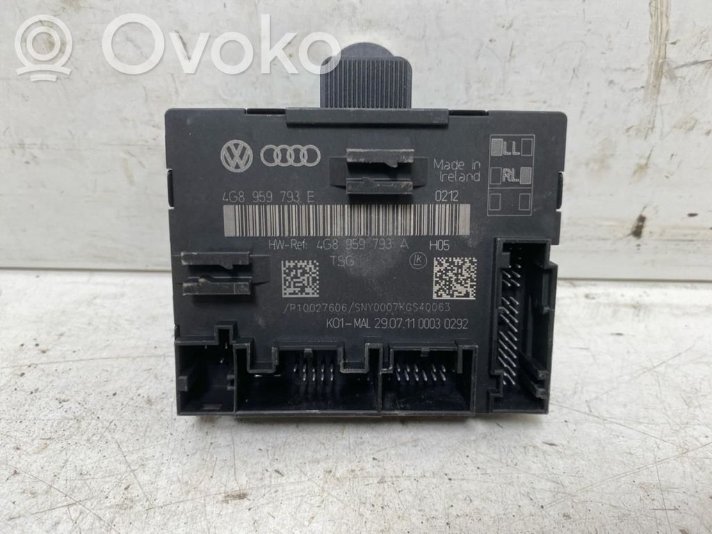 Unité de commande module de porte   4G8959793E,4G8959793A,4G8959793D,4G8959793A,4G8959793D,4G8959793E