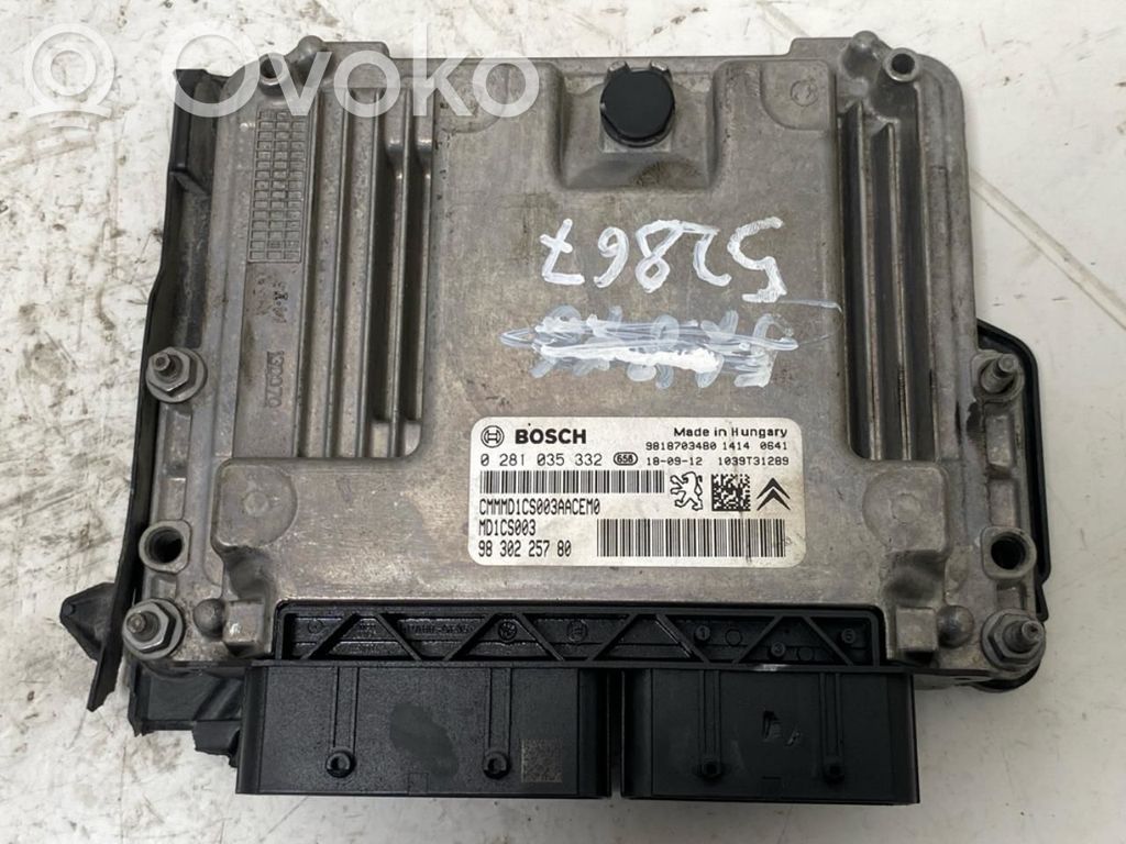 Peugeot 3008 II Engine control unit/module ECU 