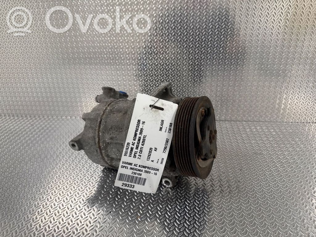 Opel Insignia A Compressore aria condizionata (A/C) (pompa) 
