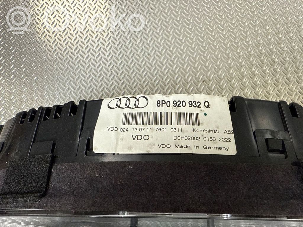 Audi A3 S3 8P Tachimetro (quadro strumenti)