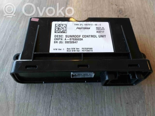 Unité de commande / module de toit ouvrant   100751200C,100751200C