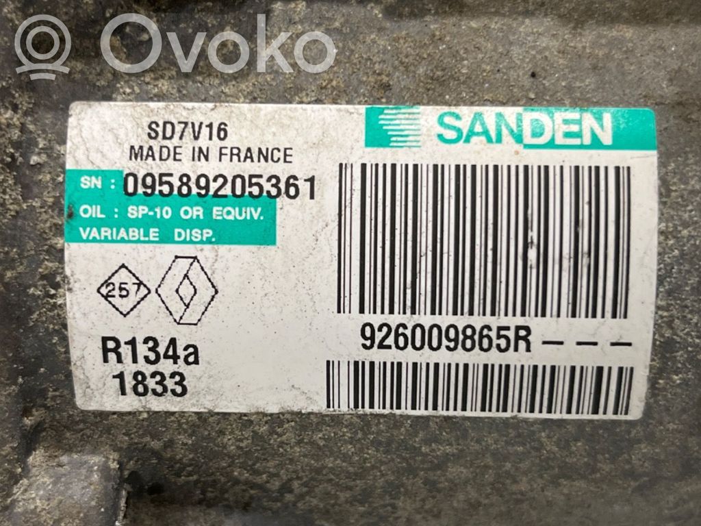 Kompresor / Sprężarka klimatyzacji A/C   2763000Q3J,926009865R,926009865R,2763000Q3J,926009865R,SD7V161833