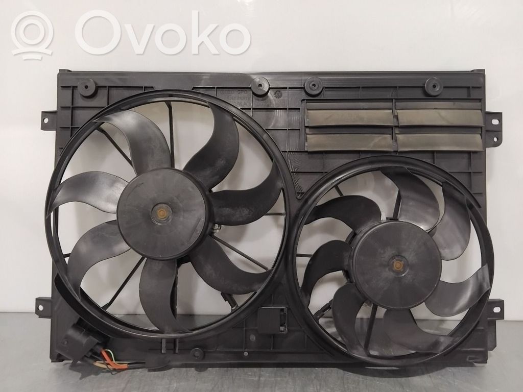 Volkswagen PASSAT B7 Convogliatore ventilatore raffreddamento del radiatore