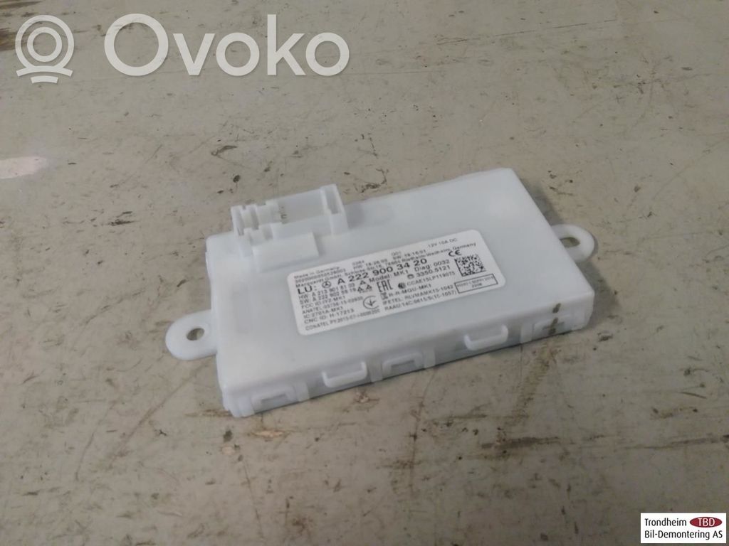 Moduł / Sterownik systemu uruchamiania bezkluczykowego   A2229003420,A2229003420,037561502930,037561502930,A2229003420